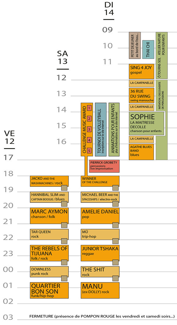 grille horaire